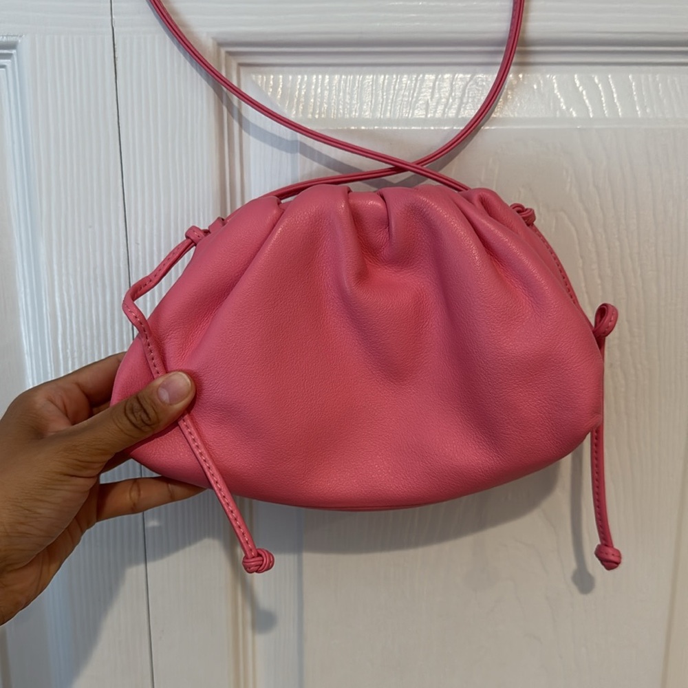 Pink Drawstring Crossbody - image 2